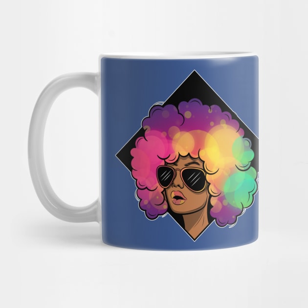 Pride Latina Afro Queen hispanic columbian gift present by MARESDesign